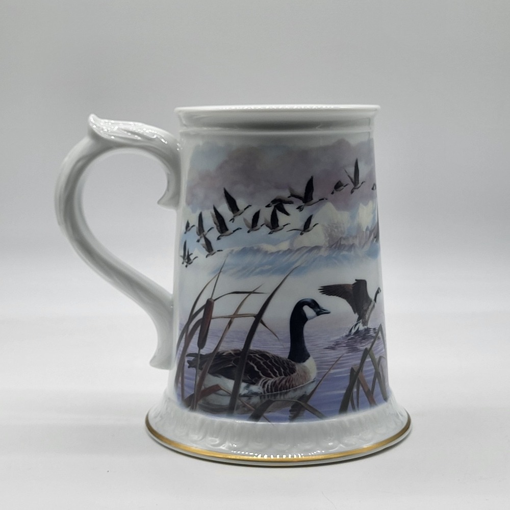 "Canada Goose" Stein By Ken Michaelsen 1983 Franklin Porcelain Limited Edition - Picture 4 of 10